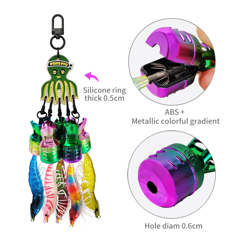 New Electroplating Squid Jig B - Fishing Line Dispenser 评论和价格